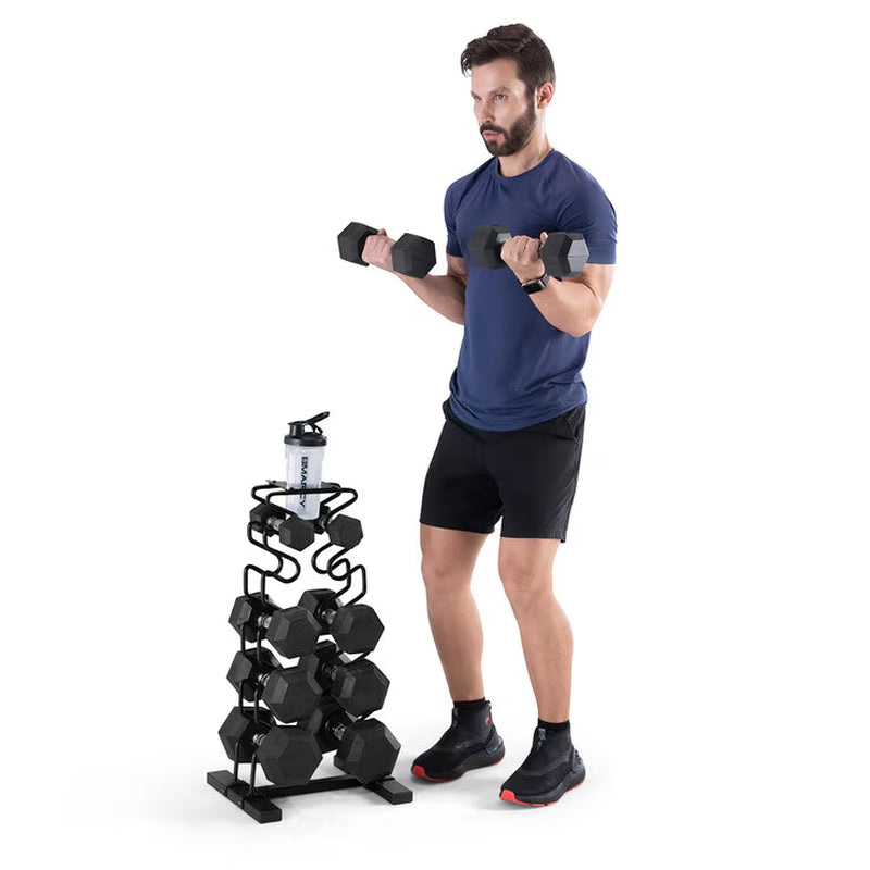  68Kg Dumbbell Set with Storage Rack